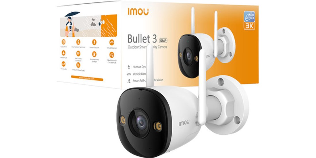 Imou Bullet 3 5MP/3K da esterno. Visione notturna…