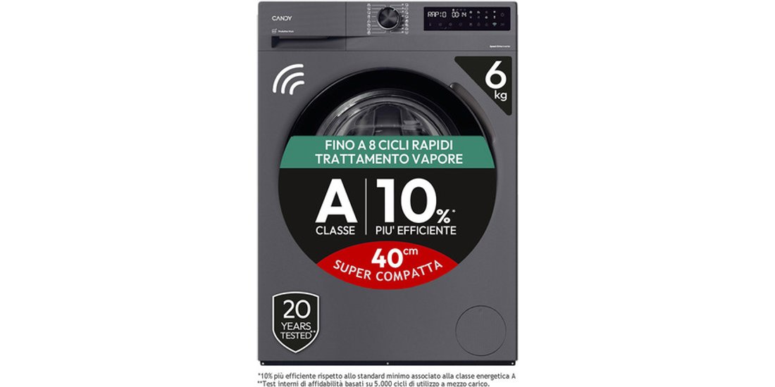 Candy ProWash 500 Lavatrice Compatta 6 KG 10% …