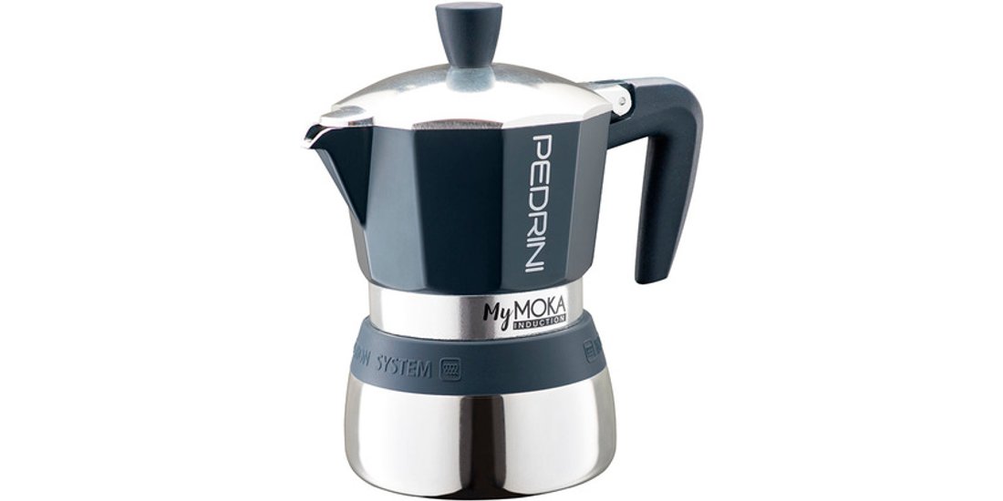 Pedrini MyMoka induction 3 tazze blu
