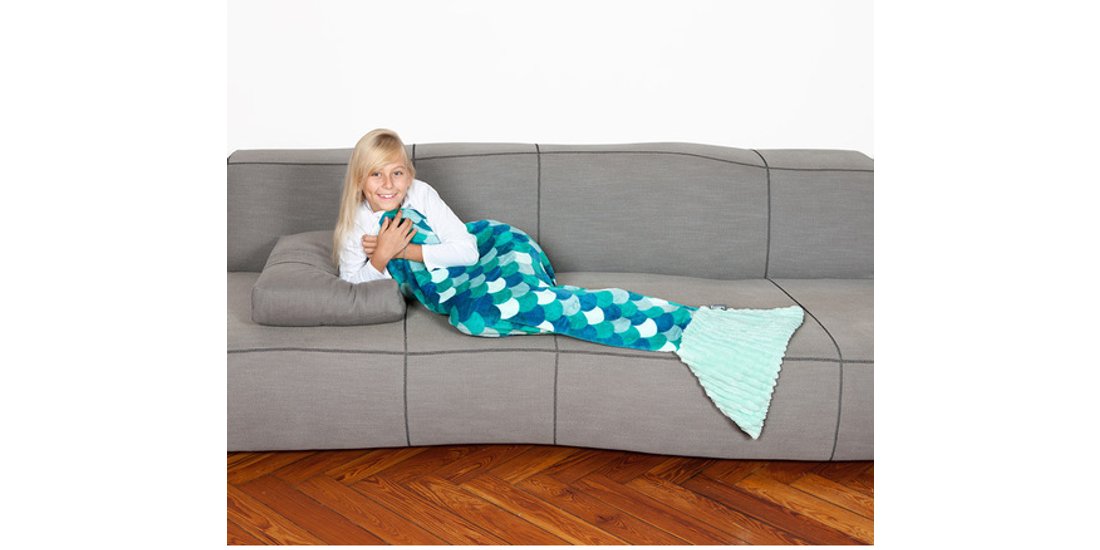 Kanguru Coperta coda di Sirena Kids Turchese