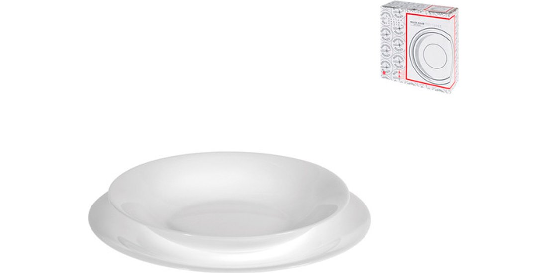 Bormioli Rocco Servizio tavola 12 pezzi Whitemoon…
