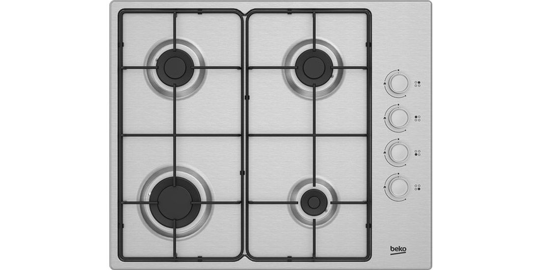 Beko HIGG 641C3 SX: Piano a Gas 4 Bruciatori …