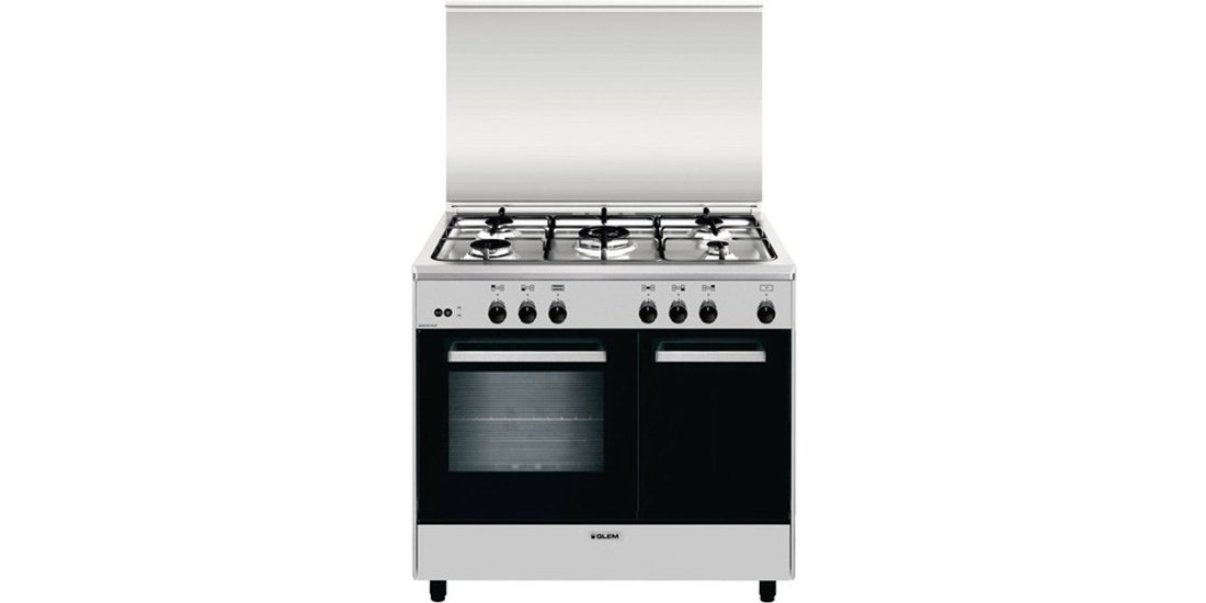 Glem Gas AR965GI cucina Elettrico/Gas Acciaio…