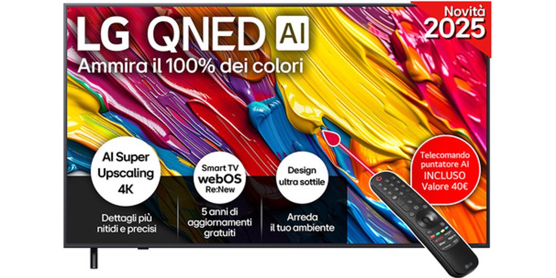 LG QNED AI 65QNED82A6B TV Serie QNED82 65” 4K…