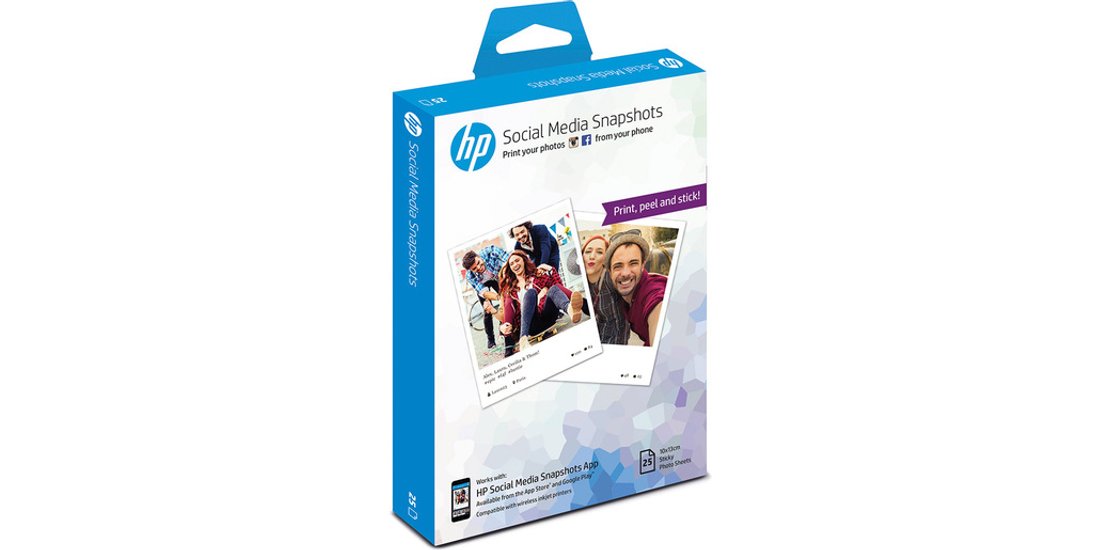 HP Social Media Snapshots Removable Sticky Photo…