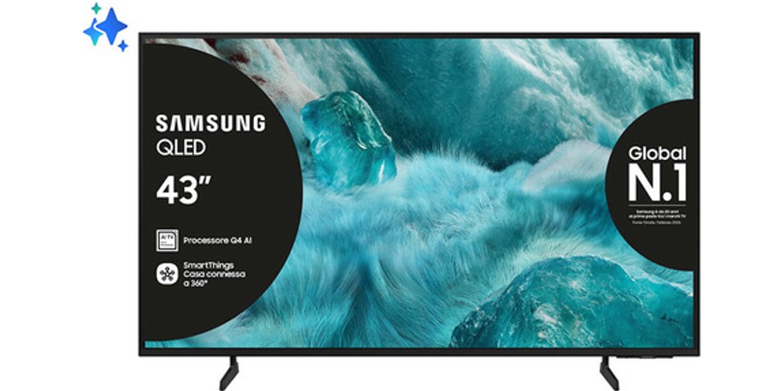 Samsung QLED AI TV 43” QE43Q7FAAUXZT 4K Processore…
