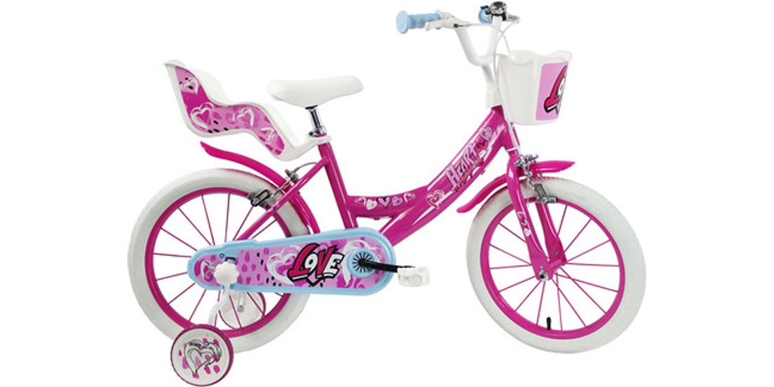 SCH Bikes Schiano Heart 16” 5-7 anni rosa bicicletta…