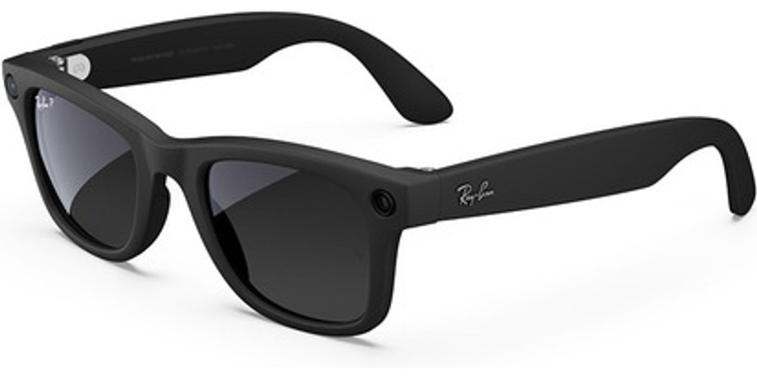 Ray-Ban Meta Wayfarer larga Nero opaco Grafite…