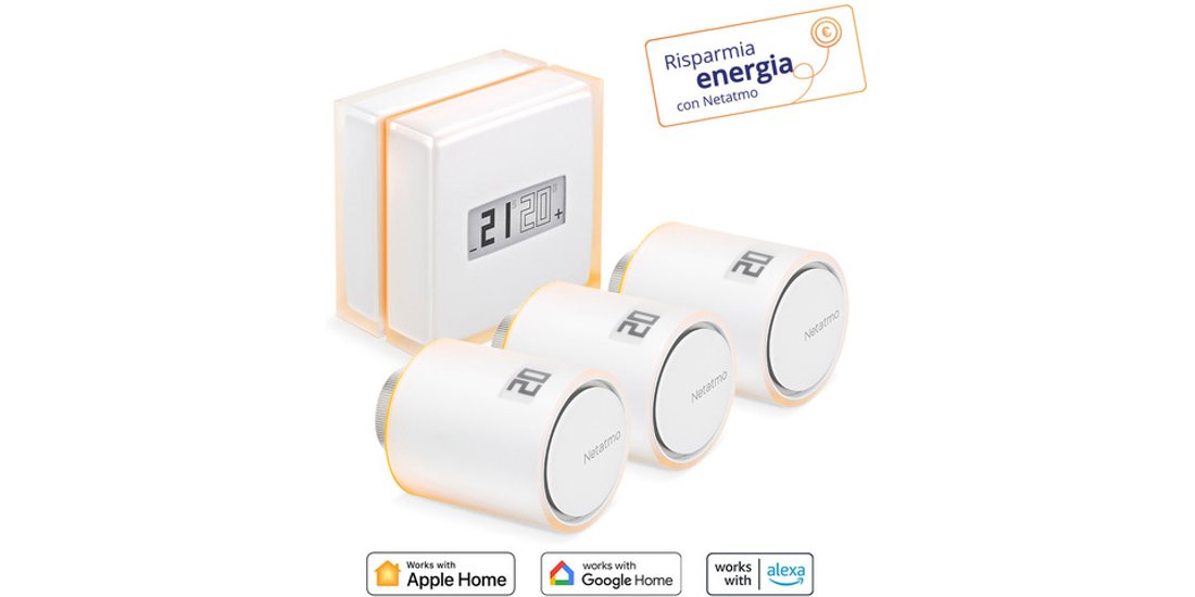 Netatmo Kit Termostato intelligente + 3 Valvole…