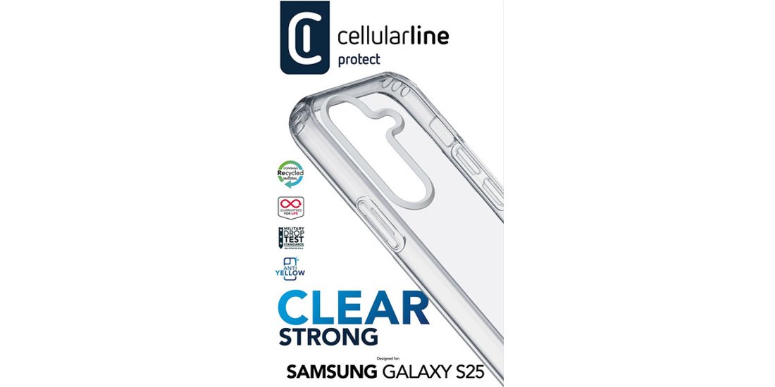 Cellularline Clear Strong – Galaxy S25 Custodia…