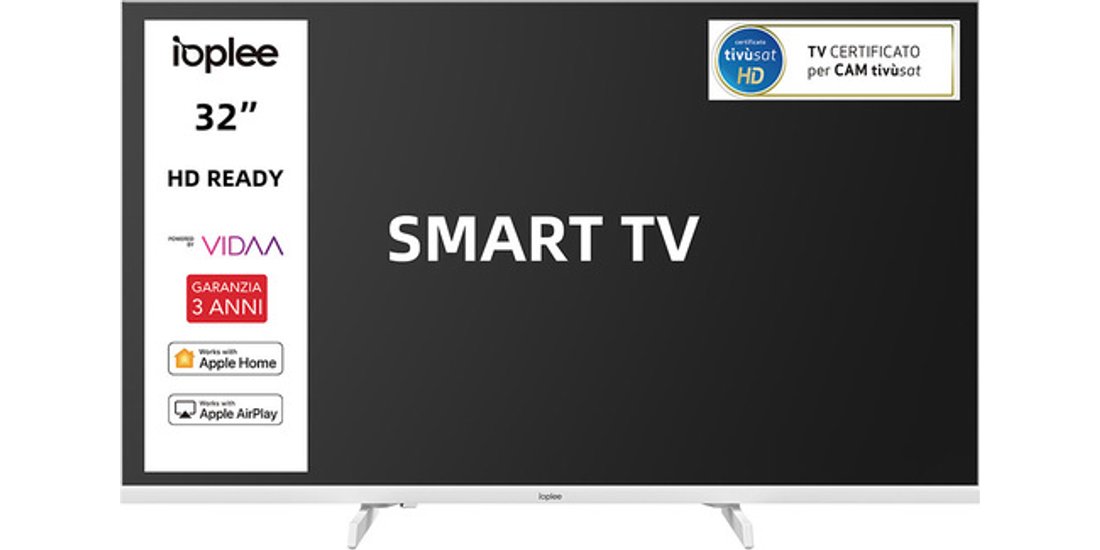 IOPLEE IOP32WVDA SMART TV Bianco 32” HD Sistema…