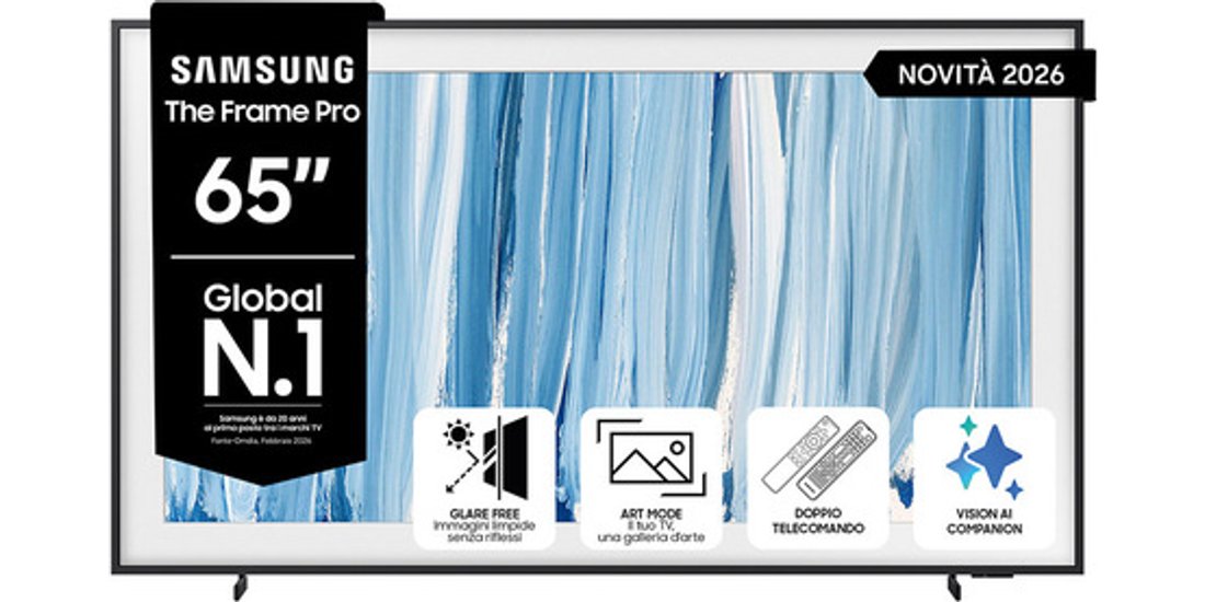 Samsung The Frame Pro AI TV 65” QE65LS03HWUXZT…