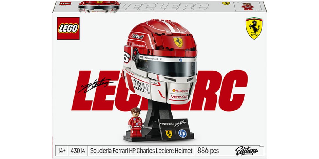 LEGO Editions 43014 Casco di Charles Leclerc …