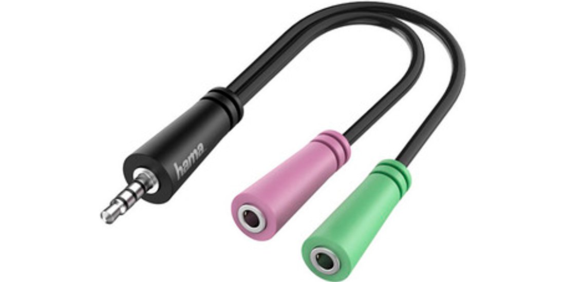 Hama Adattatore Jack 35 mm 4 poli M/ 2x Jack …