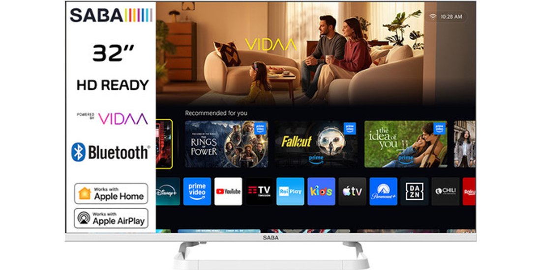 SABA SA32WHM10VDA SMART TV Bianco 32” HD READY…