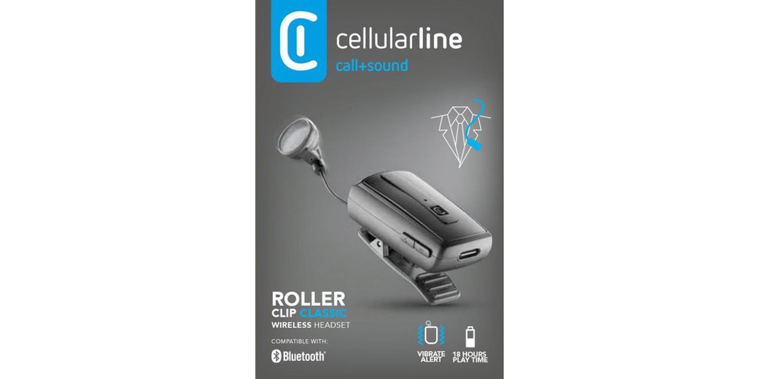 Cellularline Roller Clip Classic Auricolare Bluetooth…