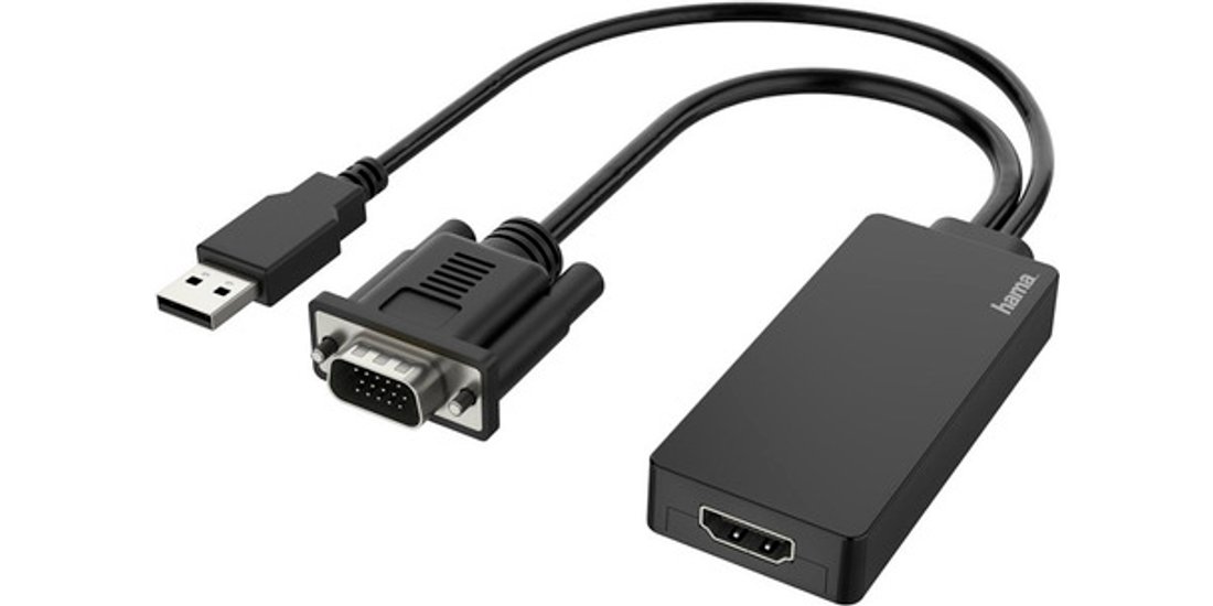 Hama Cavetto adattatore ingresso VGA+USB/ uscita…