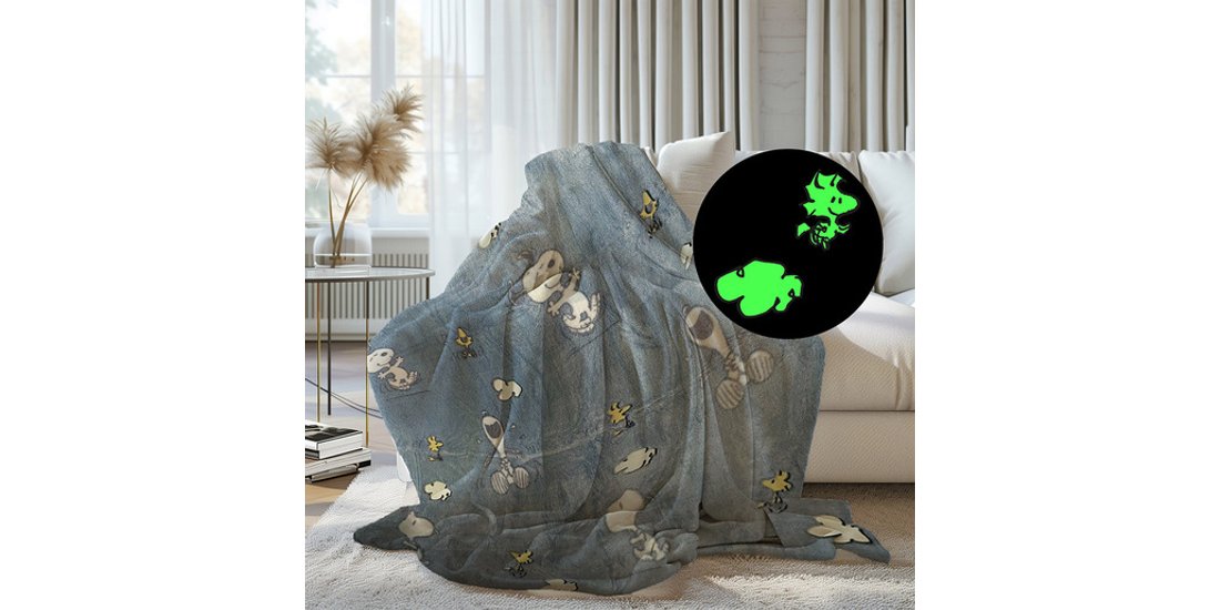 Kanguru Plaid Glow Peanuts Blue