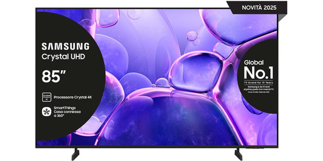 Samsung Crystal UHD 85” UE85U8000FUXZT 4K Processore…