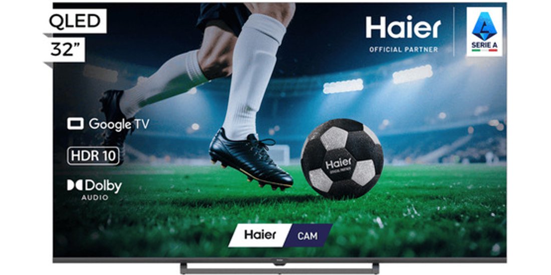 Haier Smart TV QLED 32” H32S80GFX Full HD Google…