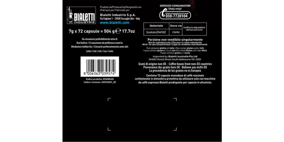 Bialetti Napoli Capsule caffè Tostatura …