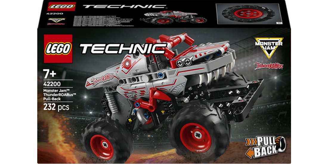 LEGO Technic 42200 Pull-Back ThunderROARus Monster…