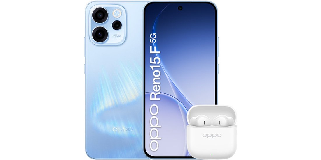 OPPO Reno15 F 5G Aurora Blue Box