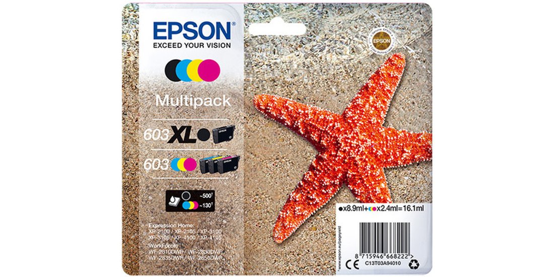 Epson 603XL stella marina Multipack cartuccia…
