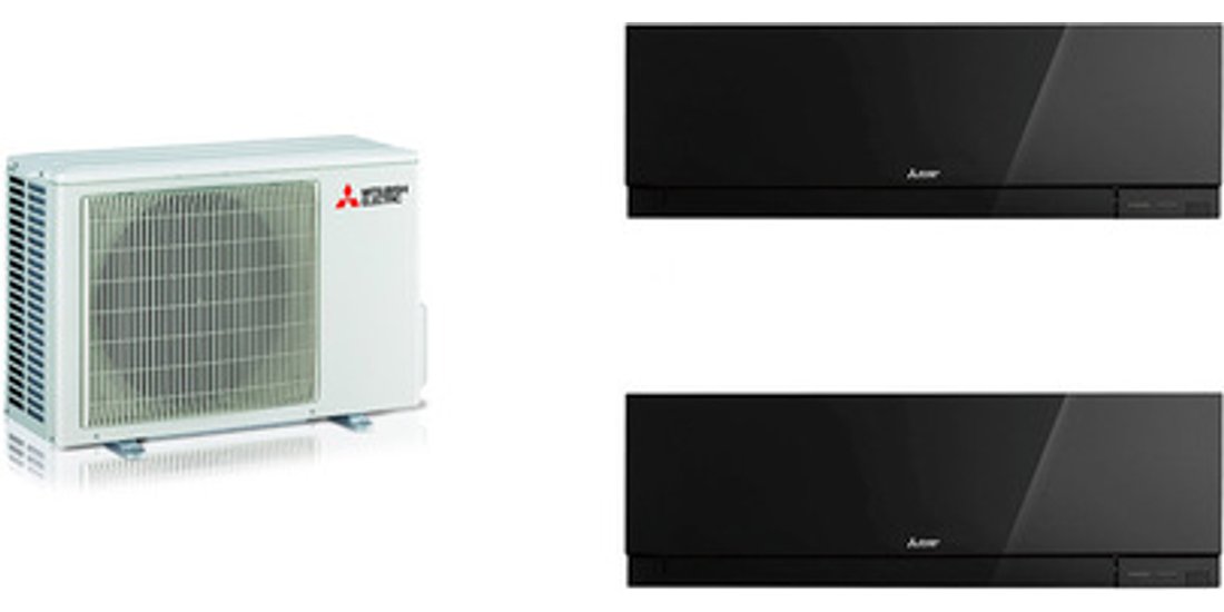 Mitsubishi Electric Dualsplit 9000+12000BTu EF…
