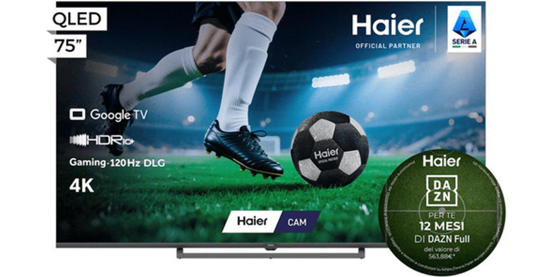Haier H75S80GUX 1905 cm (75”) 4K Ultra HD Smart…