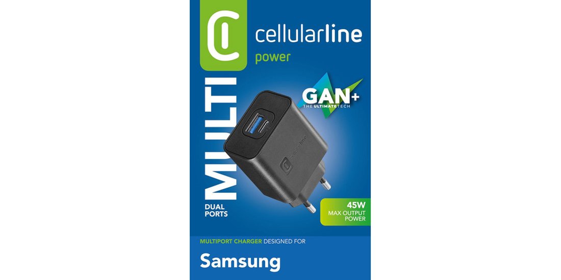 Cellularline Dual Super Fast Charger 45W – Samsung…