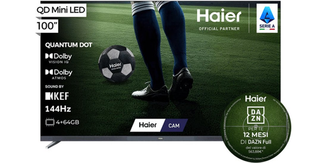 Haier H100M96FUX 254 m (100”) 4K Ultra HD Smart…
