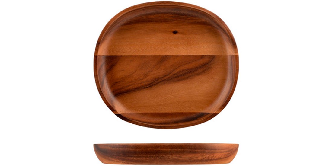 H&H Lifestyle Piatto Acacia in legno forma ovale…