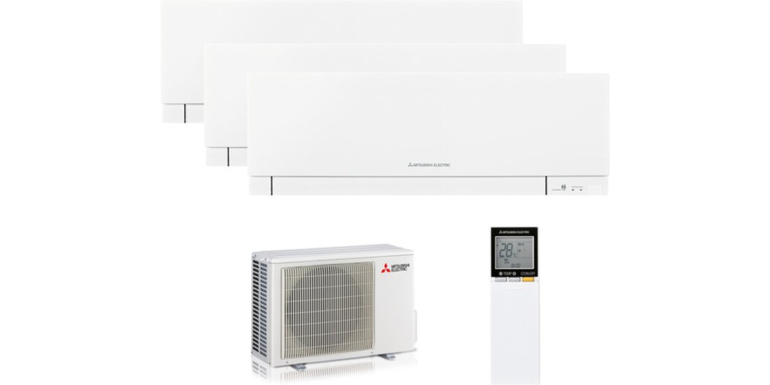 Mitsubishi Electric Trialsplit 9000+9000+12000Btu…