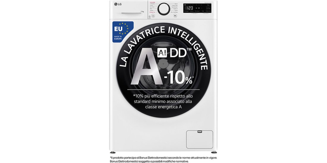 LG F4R3011NSWB Lavatrice 11kg AI DD Classe A-…