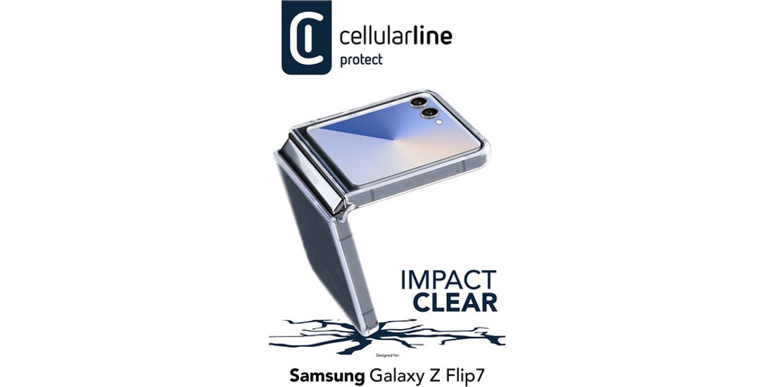 Cellularline Impact Clear Case – Galaxy Z Flip7…