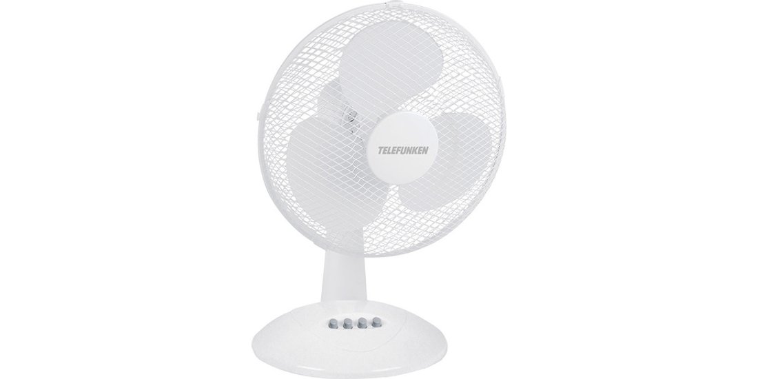 Telefunken Ventilatore 30cm ABS 45W White 3 Vel…