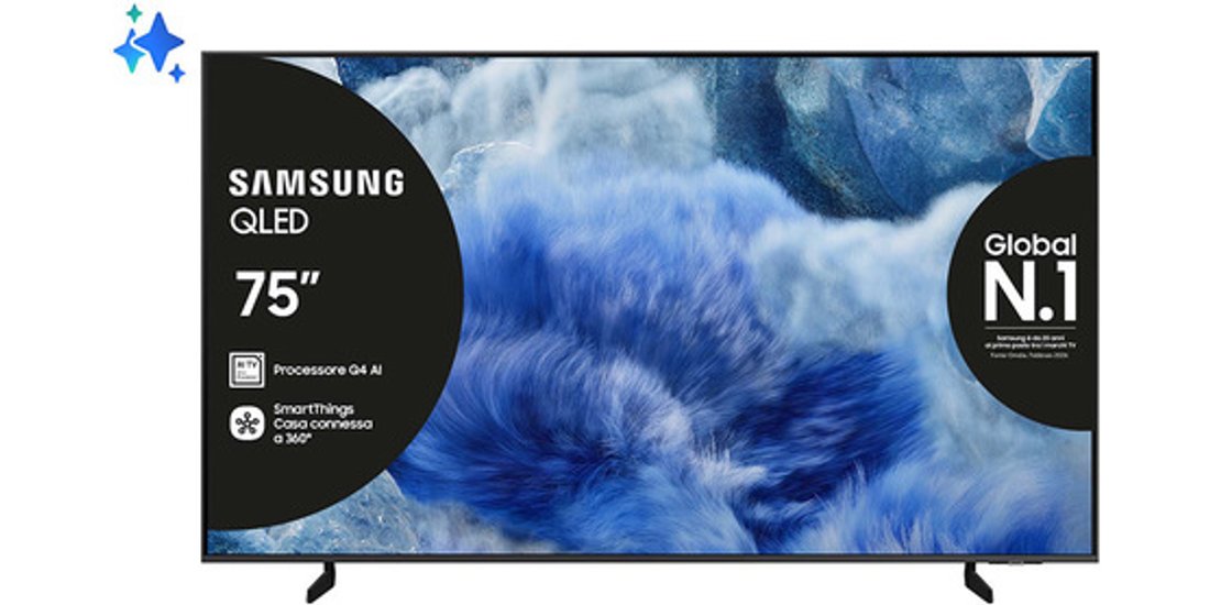 Samsung QLED AI TV 75” QE75Q8FAAUXZT 4K Processore…