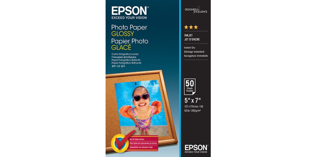 Epson Photo Paper Glossy – 13x18cm – 50 Fogli
