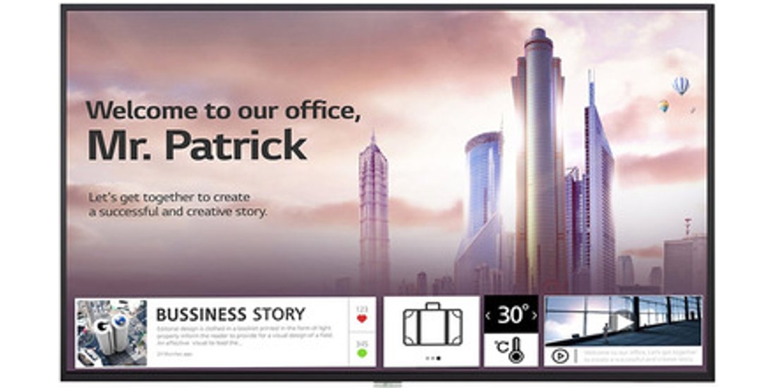 LG 65UH5F-H visualizzatore di messaggi Pannello…