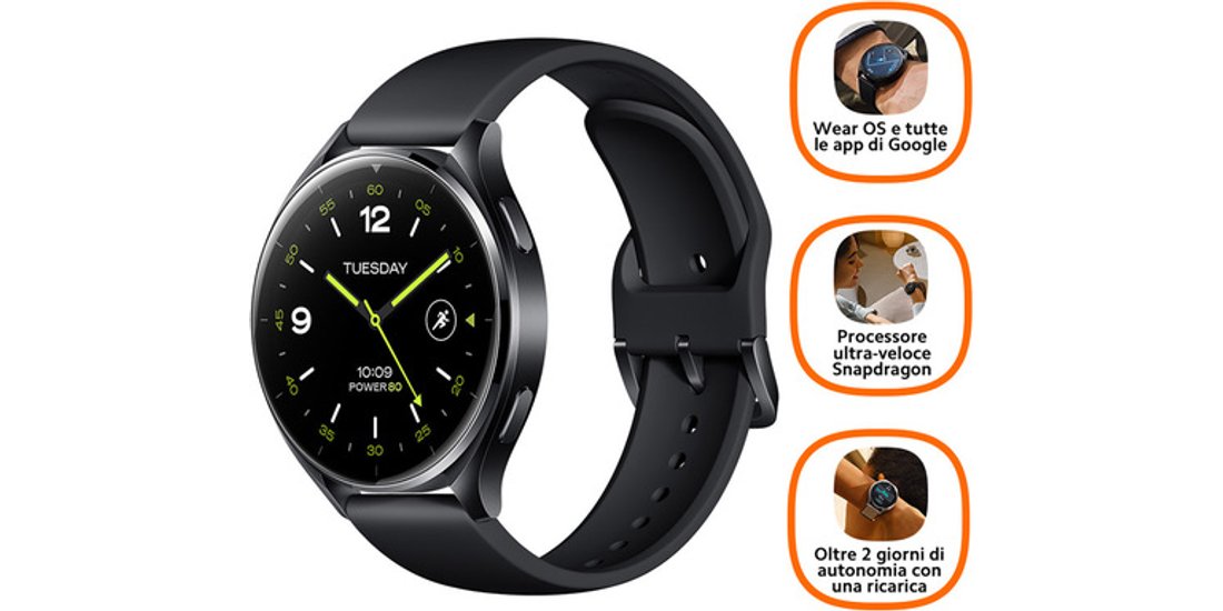 Xiaomi Watch 2 363 cm (1.43”) AMOLED 46 mm Digitale…