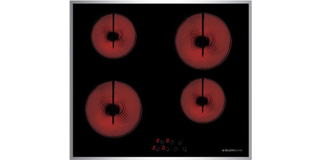 Glem Gas GTH64TCIX2 piano cottura Nero Acciaio…