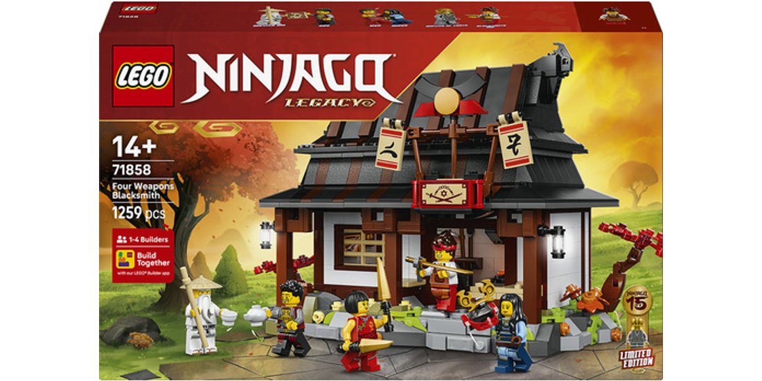 LEGO NINJAGO 71858 La Bottega delle Quattro Armi…