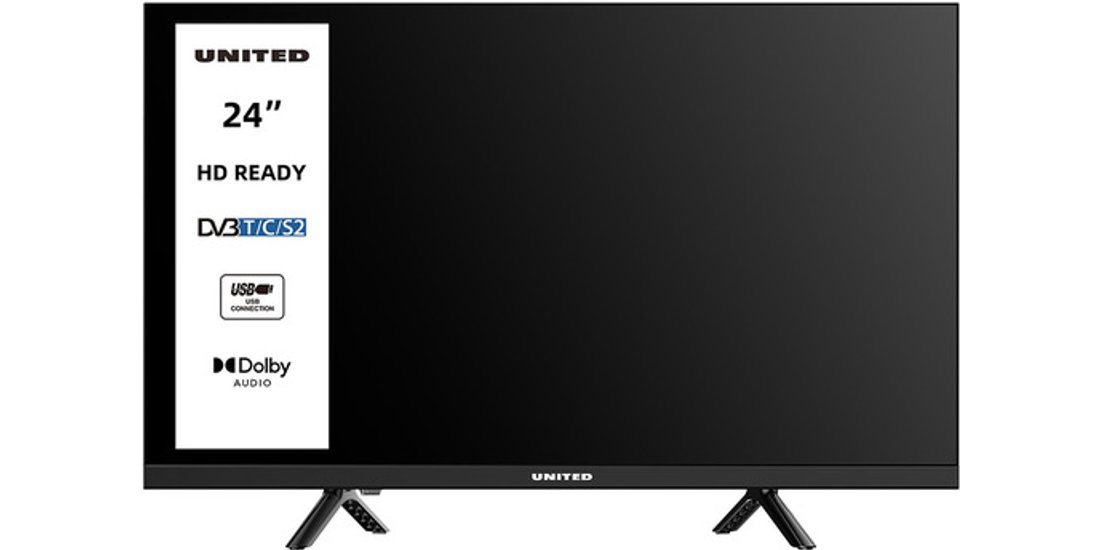 United UNLED24M10 TV 24” HD Triplo tuner DVBT2…