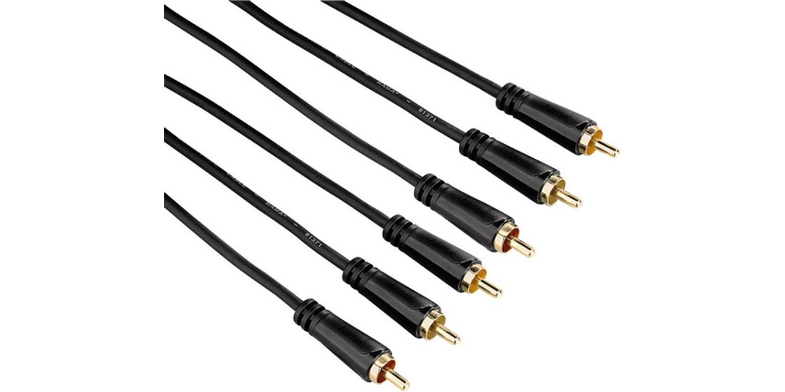 Hama Cavo 3 RCA M/3 RCA M 3 metri connettori …
