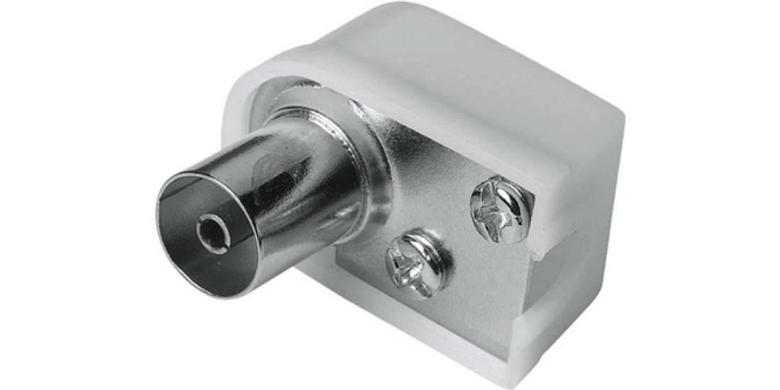 Hama Spina antenna angolare F 6 mm 75 Ohms avvitabile…