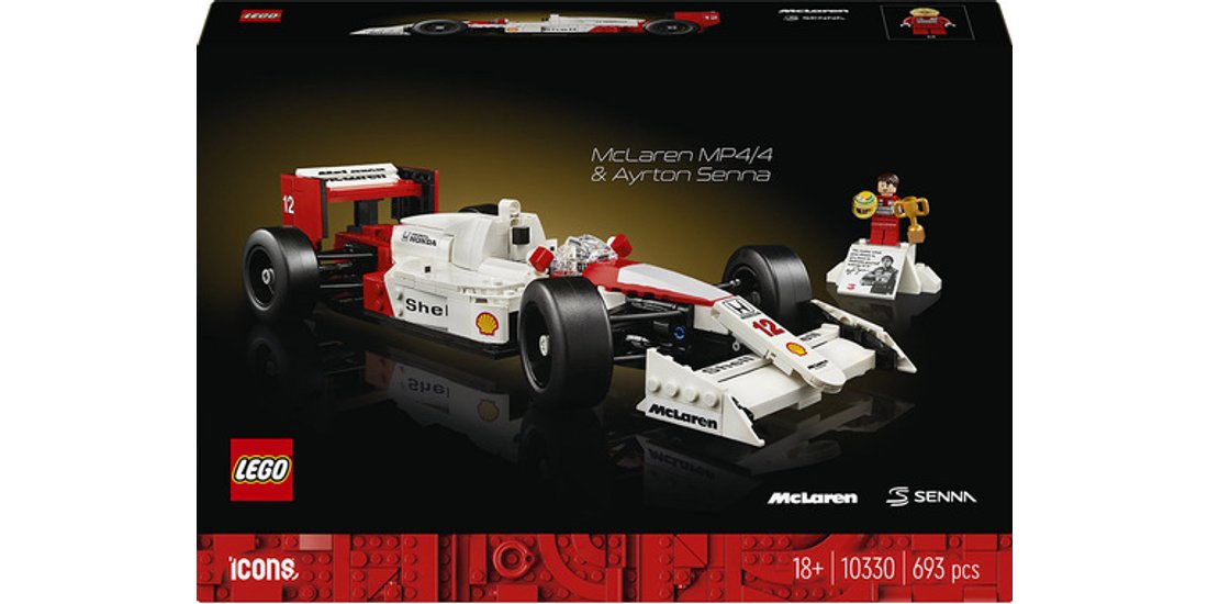 LEGO ICONS 10330 McLaren MP4/4 e Ayrton Senna…