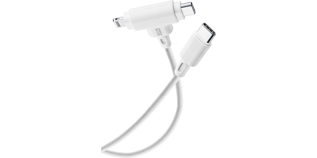 Cellularline Dual Cable Cavo USB-C con doppio…