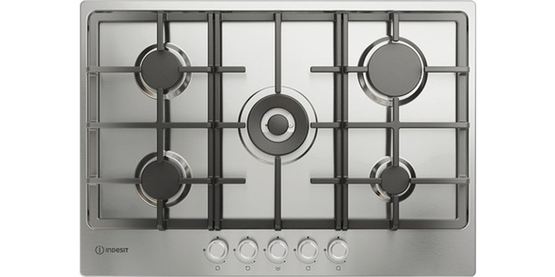 Indesit THP 751 W/IX/I IT 1 piano gas inox 75cm…