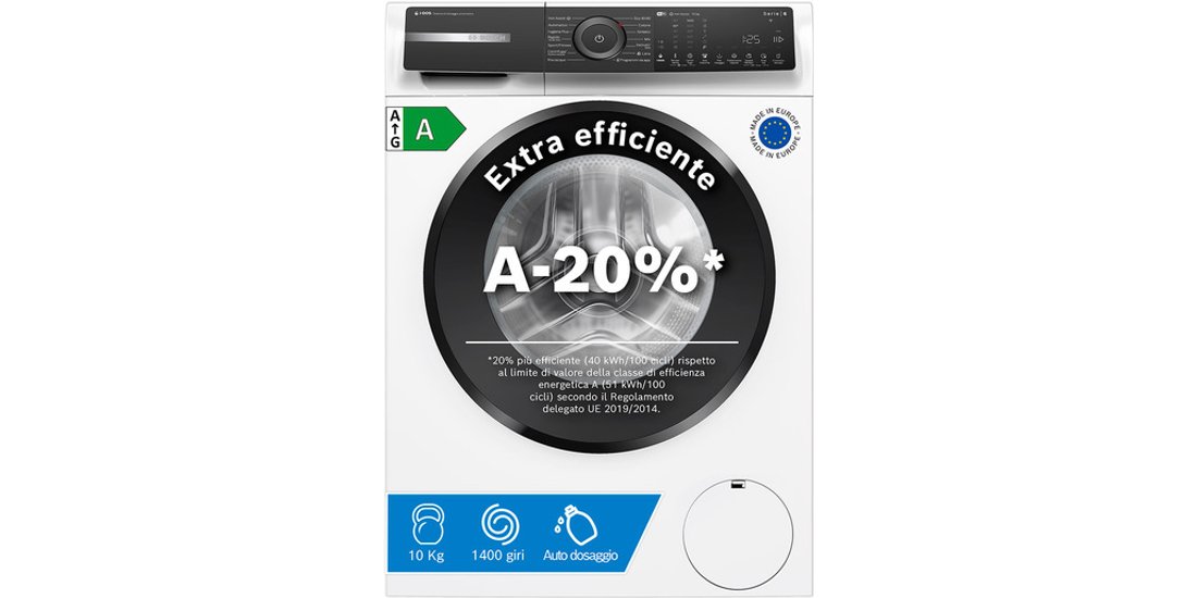 Bosch Serie 6 WGH254A0IT Lavatrice a carica frontale…